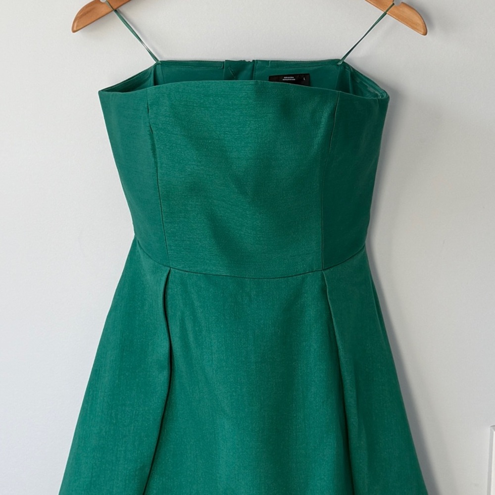 NWT C/MEO COLLECTIVE Making Waves Strapless Dress | Sz L - Picture 4 of 13
